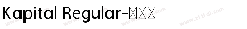 Kapital Regular字体转换